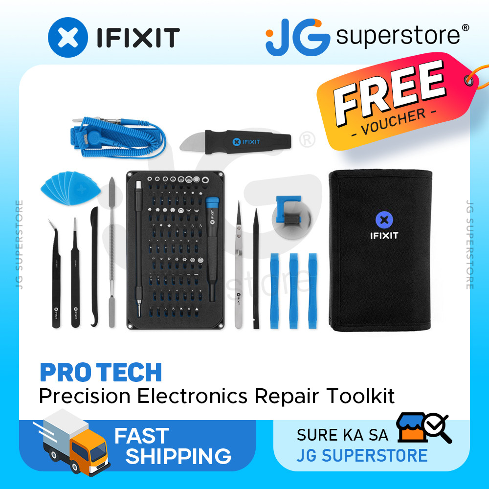 iFixit PRO Tech 64 in 1 Professional Electronics Repair Toolkit with ...