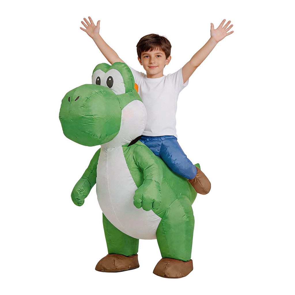 Super Mario Yoshi Dinosaur Inflatable Costume Yoshi Riding Inflatable ...