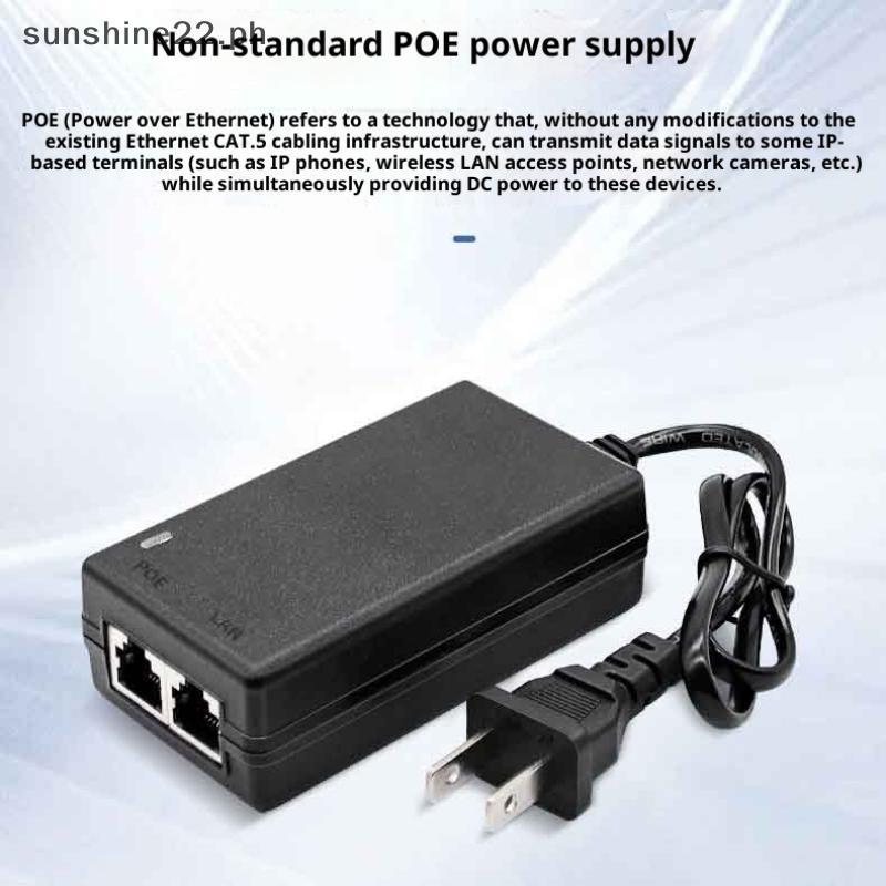 SUNSHINE22 POE Adapter For Router Repeater 24V 1A | 48V 0.5A For POE ...