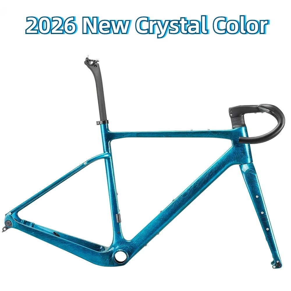 New All-Road Cyclocross Frameset for 700x45C Tires T1100 Carbon Gravel ...
