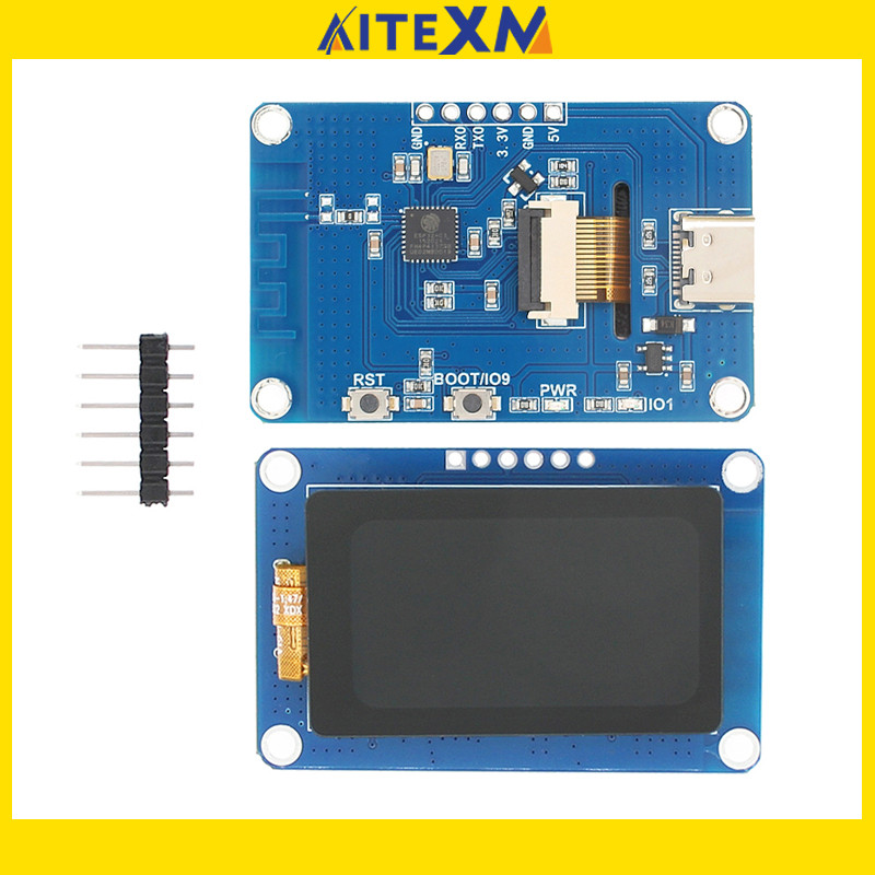 ESP32-C3 1.47 Inch TFT Display Development Board,172X320 WiFi Bluetooth ...