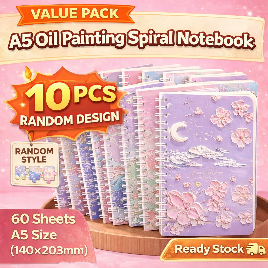10pcs School Notebook Set A5 Cute Spiral Notebook 80 Sheets Student ...