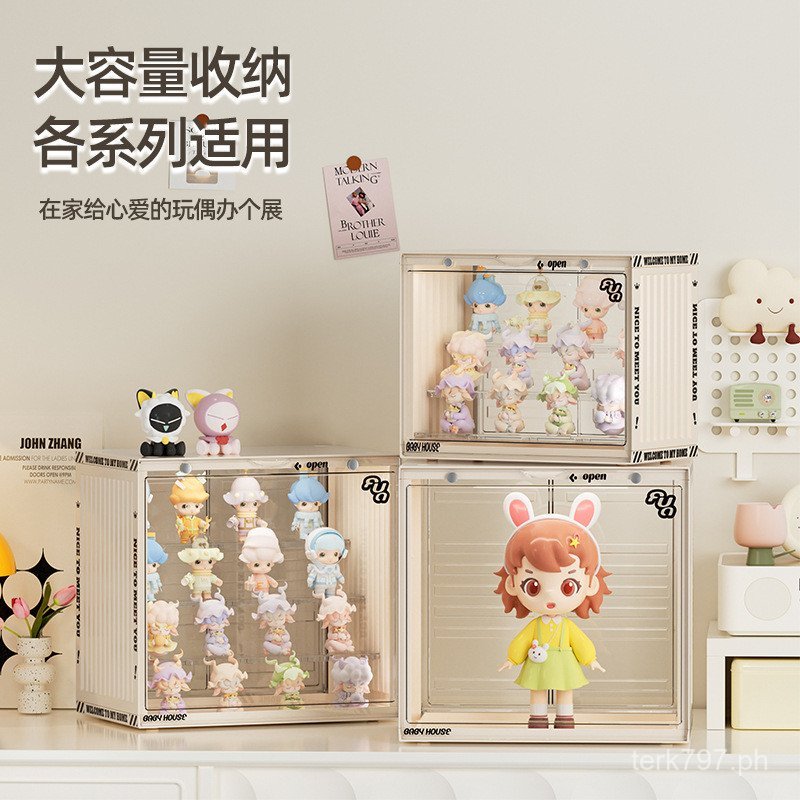 Bubble Mart Display Rack Cabinet Display Box Container Figurine popmart ...