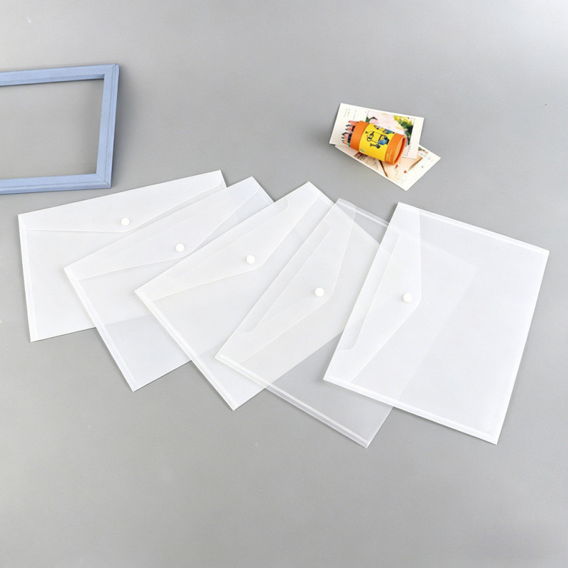 60 Pack Clear Plastic Document Envelopes – A4/A5– Transparent Envelopes ...