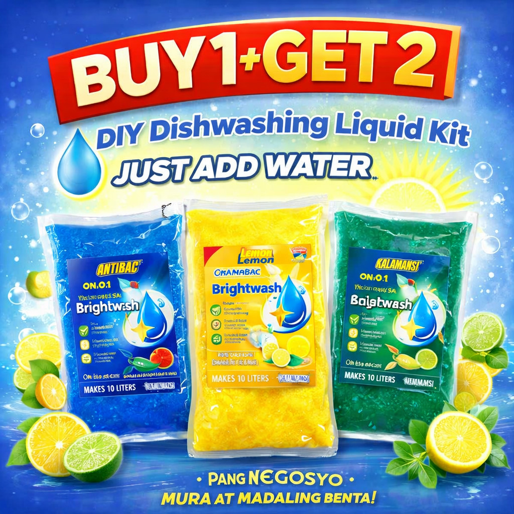 Buy1 take2-Brightwash Easy Mix Dishwashing Liquid Kit | Just Add Water ...
