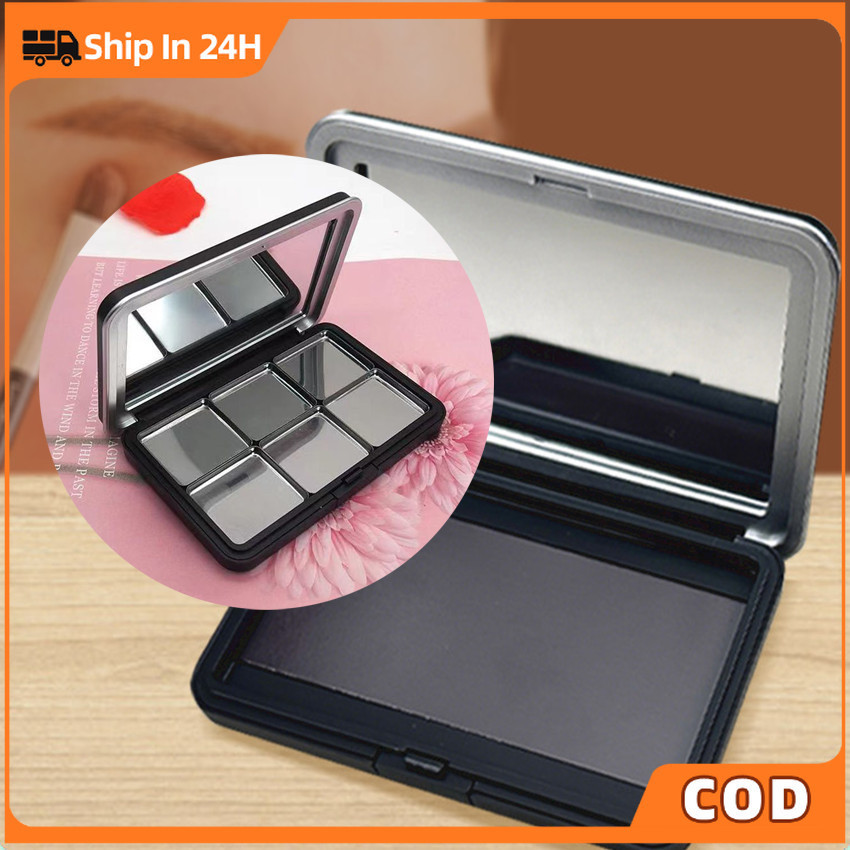 Matte Black Empty Magnetic Cosmetics Palette DIY Makeup Box Glitter ...