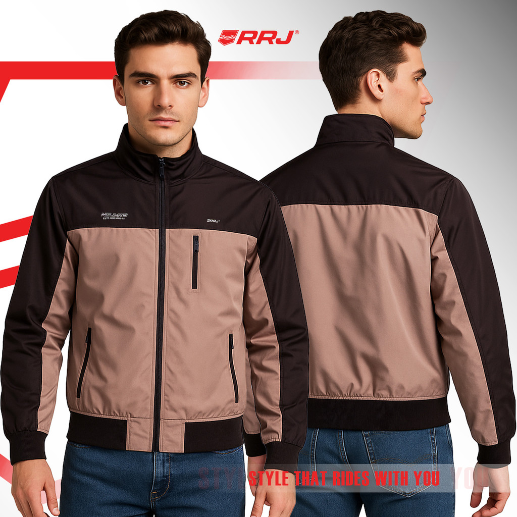 RRJ Men's Basic Jacket Regular Fitting 188760 (Brown) | Shopee Philippines