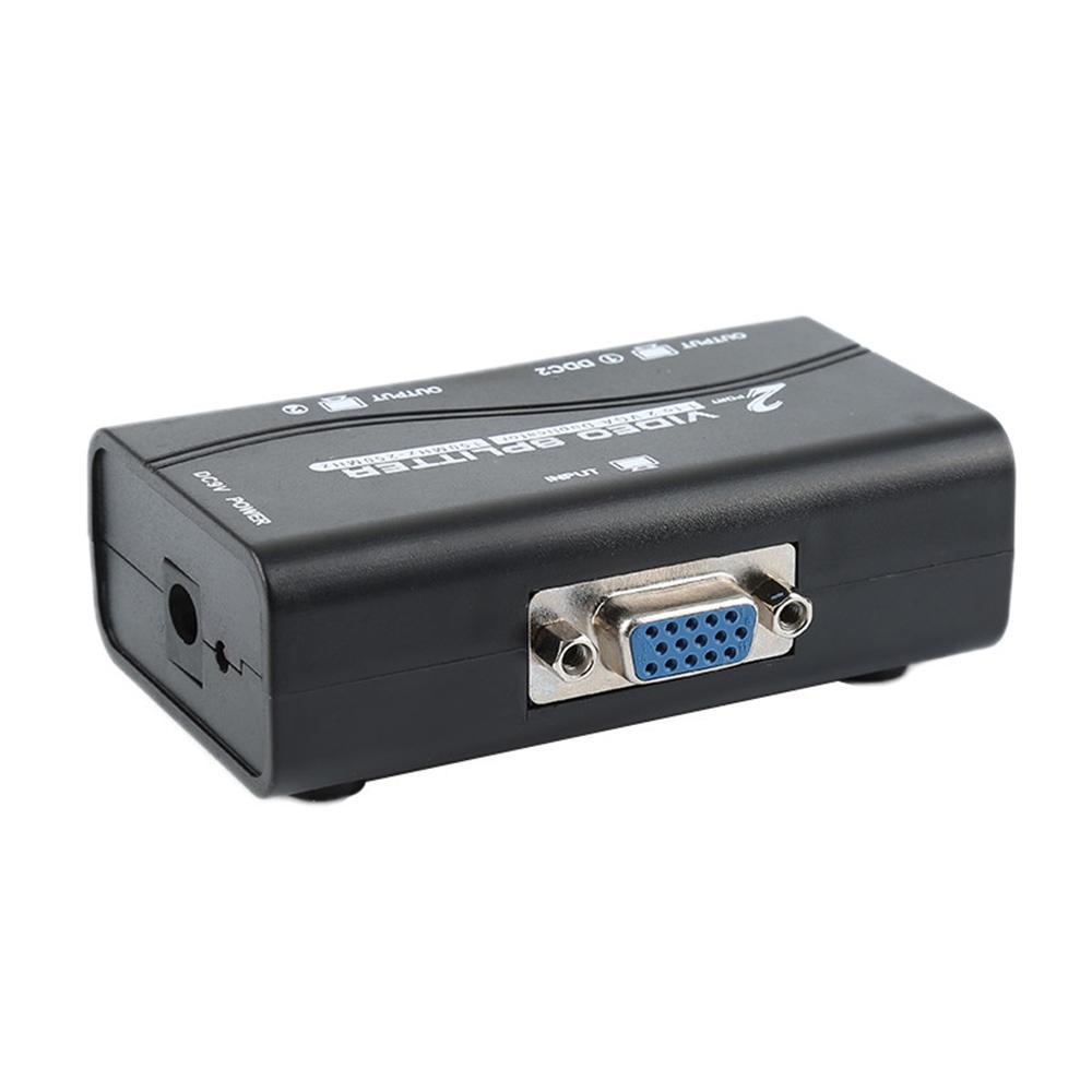 DAISHEN VGA Splitter 1 to 2 1 PC to 2 Monitor Split Screen Video ...