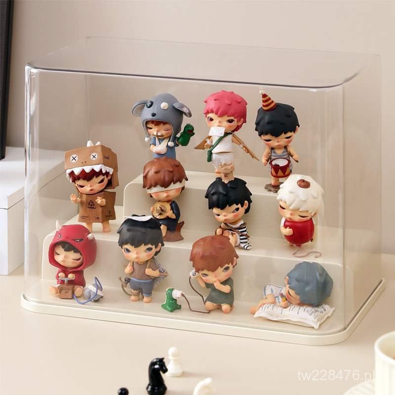 Shelf Display Rack Storage Transparent Bubble Mart Storage Box Figurine ...