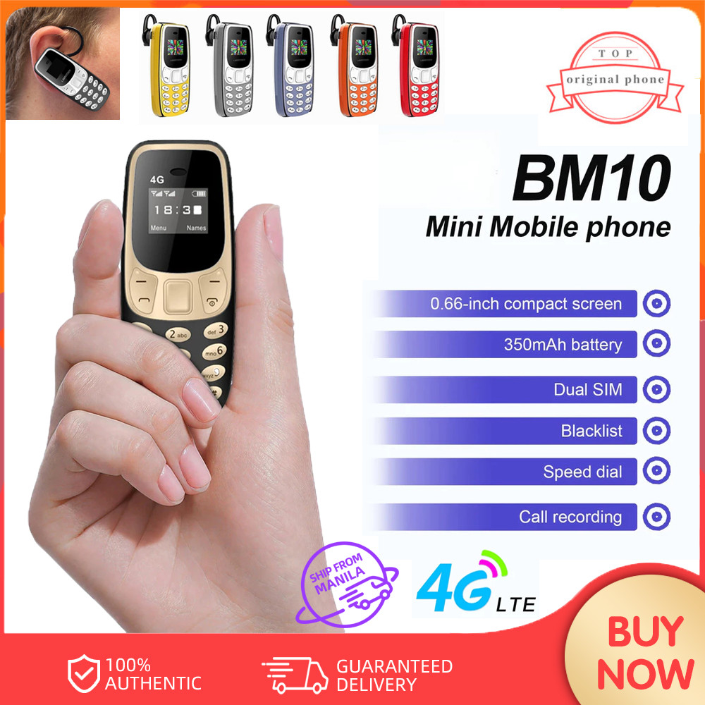 Original 4G BM10 Mini Phone keypad Phone Portable Micro Mobile Phone ...