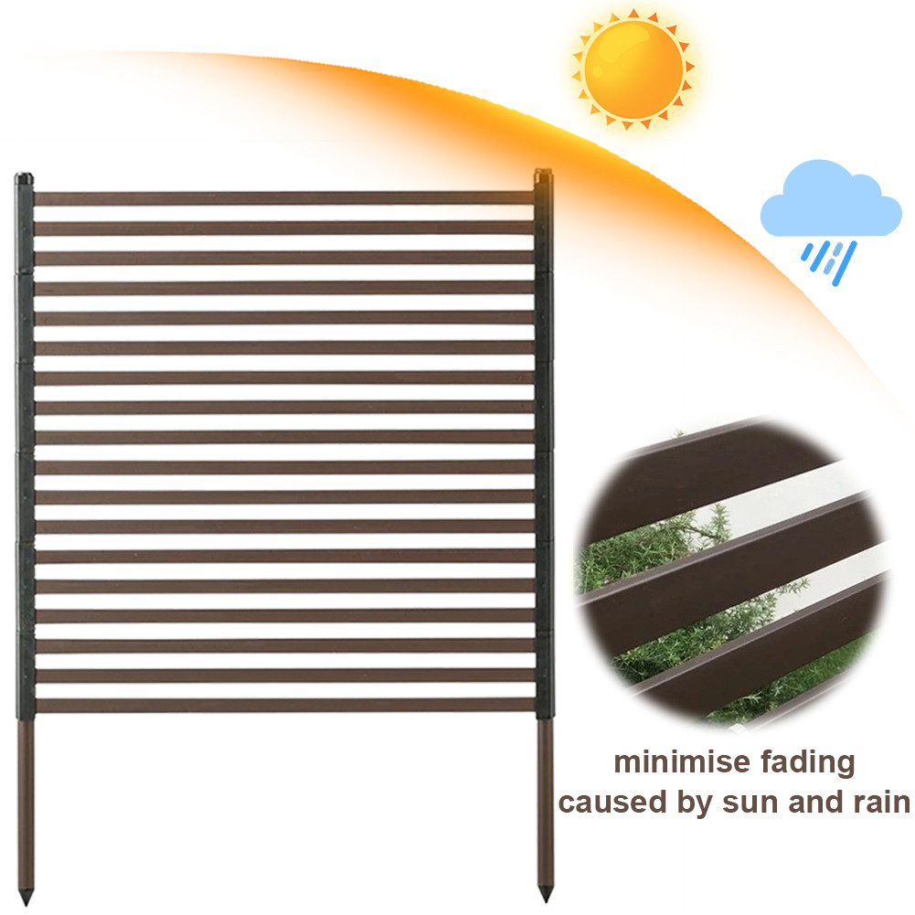 ** 3 Ft W X 4 Ft H Metal Privacy Fence Outdoor Privacy Screen PE ...