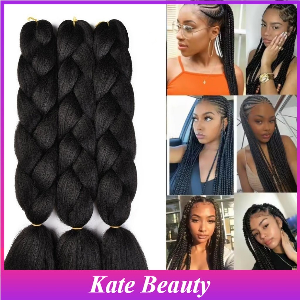 Black 60CM High-Temperature Synthetic Fiber Braid Braiding Fiber ...