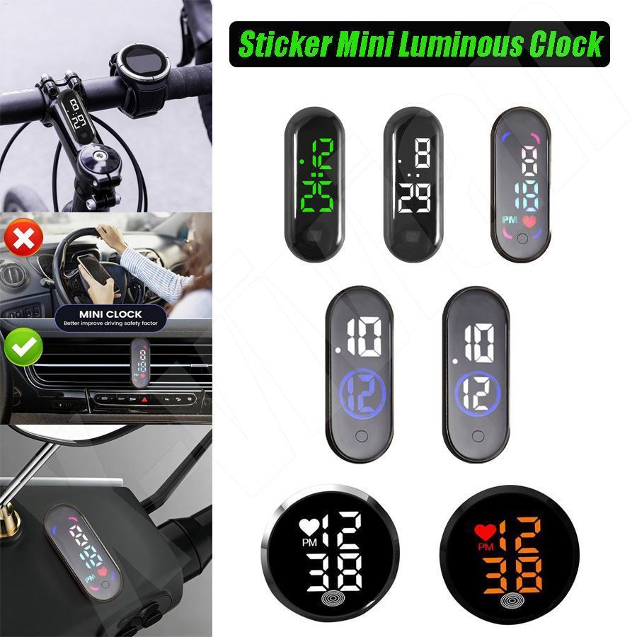 Mini Digital Clock Luminous Strong Adhesion Mini Digital Clock Adhesive ...