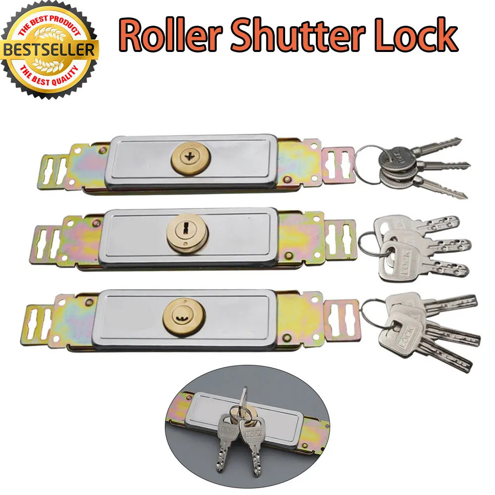 Rolling Security Door Lock Anti-theft Locks With Key Roll Gate Lock ...