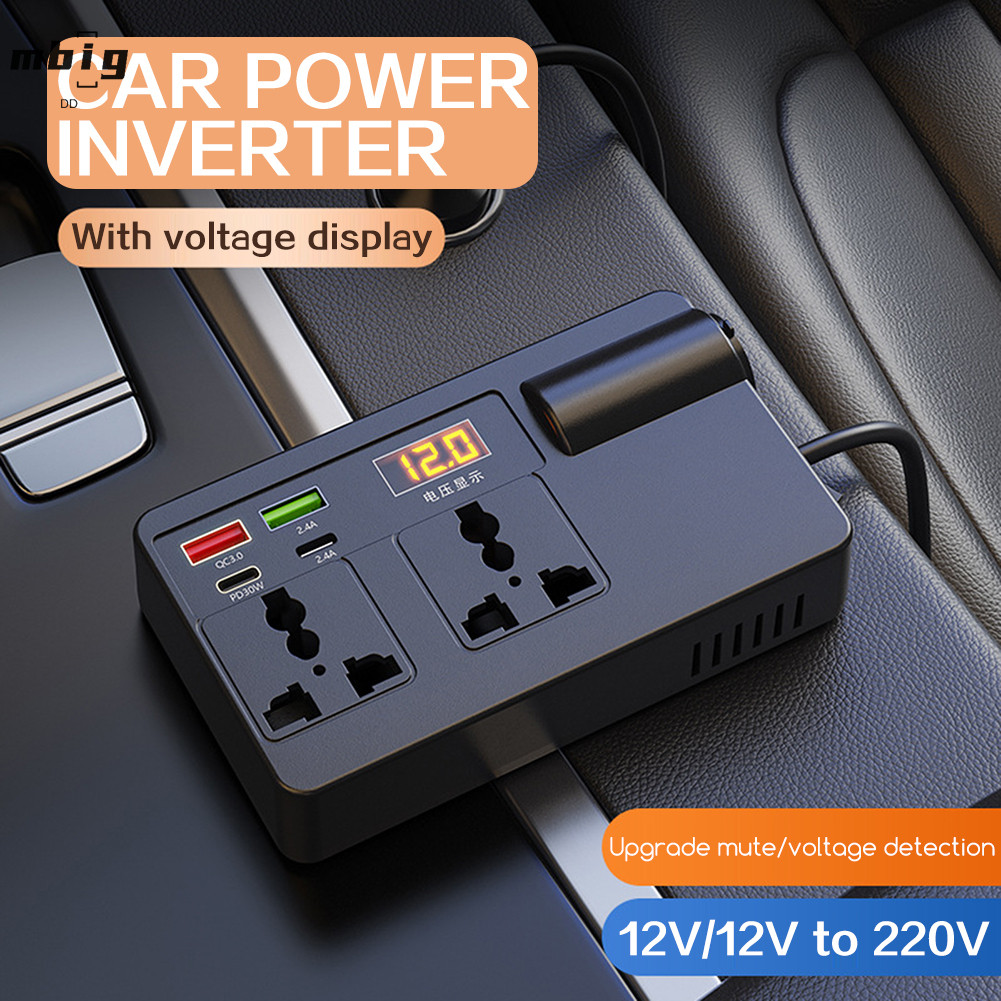 Portable Power Inverters Over-heating Protection Auto Voltage Converter ...