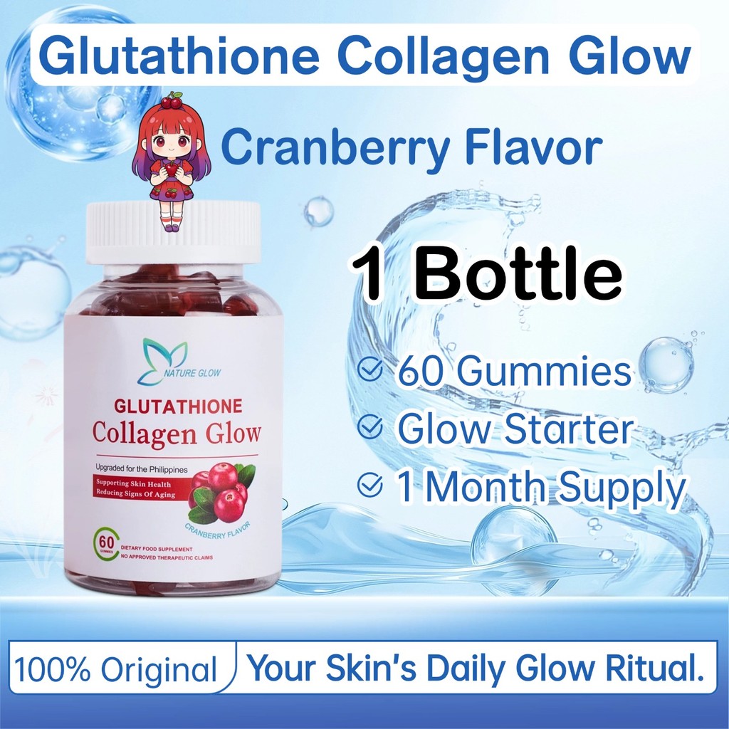 benefits of glutathione collagen glow gummies - Brighten the complexion and fade dullness NATURE GLOW Glutathione Collagen Glow