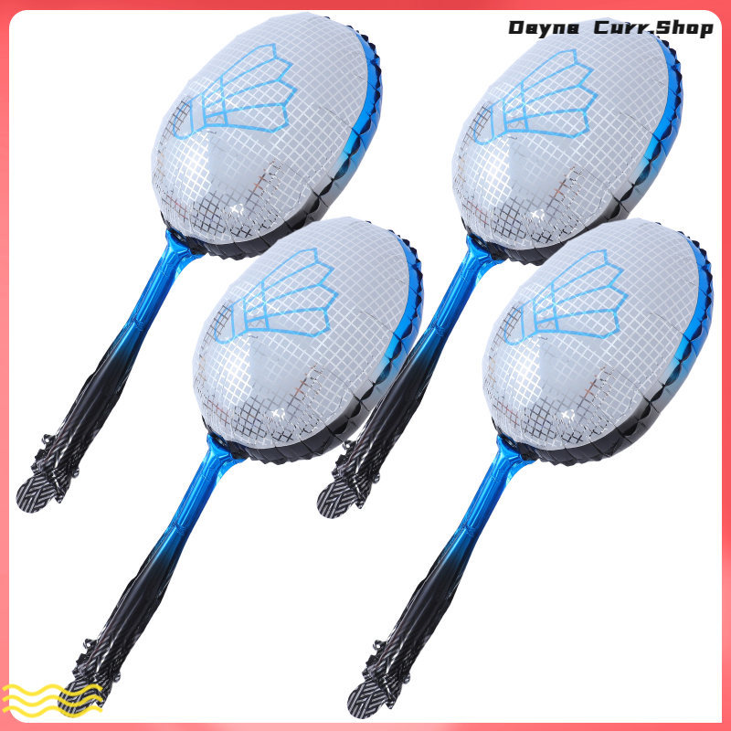 4pcs Asul na Foil Badminton Racket Balloon para sa Palamuti ng Party na ...
