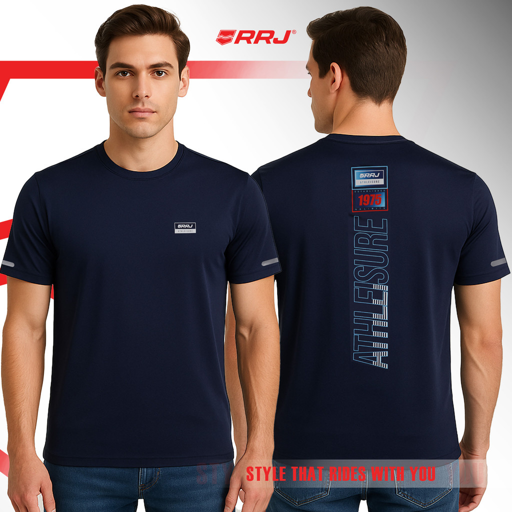 RRJ Men's Basic Tees Semibody Fitting 179130 (Navy) | Shopee Philippines