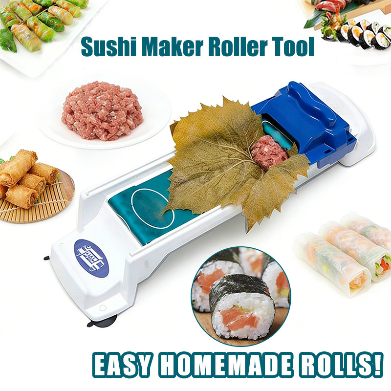 Produktbild von Sushi-Maker & Rollset Aus Kunststoff – 2 Größen, Für Hausgemachtes Sushi, Gemüse- & Fleischröllchen