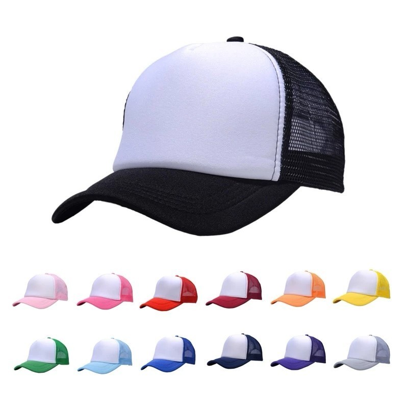 outdoor plain net cap unisex baseball cap mesh cap for men and women ...