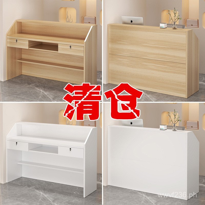 Commercial Front Desk Shop Counter Table Cashier Desk Modern Bar ...