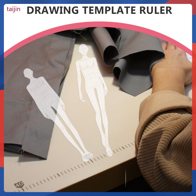 Humanoid Design Ruler White Plastic Templates for Clothing Design and ...