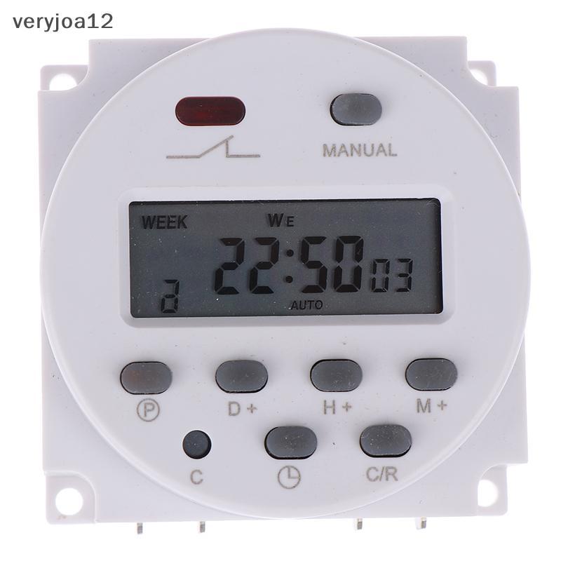 [Veryjoa] Digital timer DC /AC 12V 16A LCD display programmable timer ...