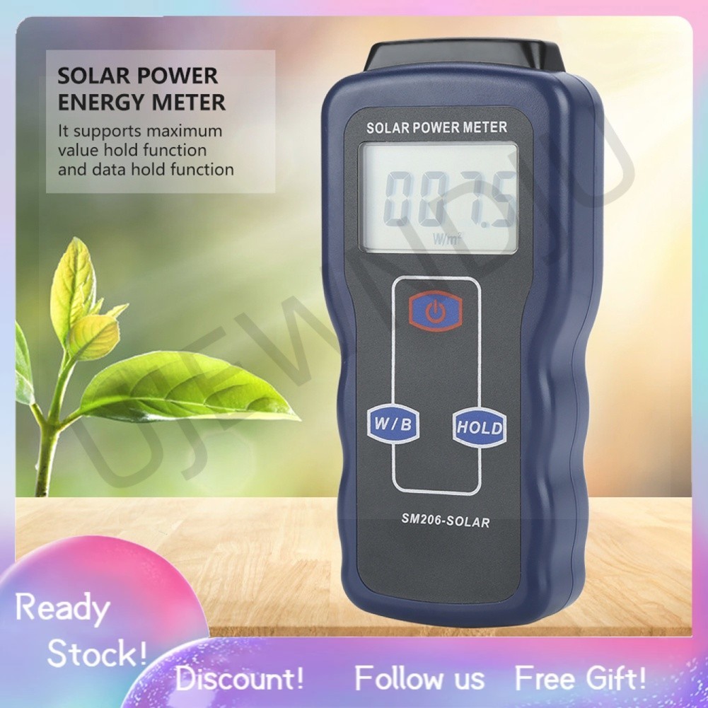 [Ready Stock] SM206 Digital Solar Power Meter Sun Light Radiation ...