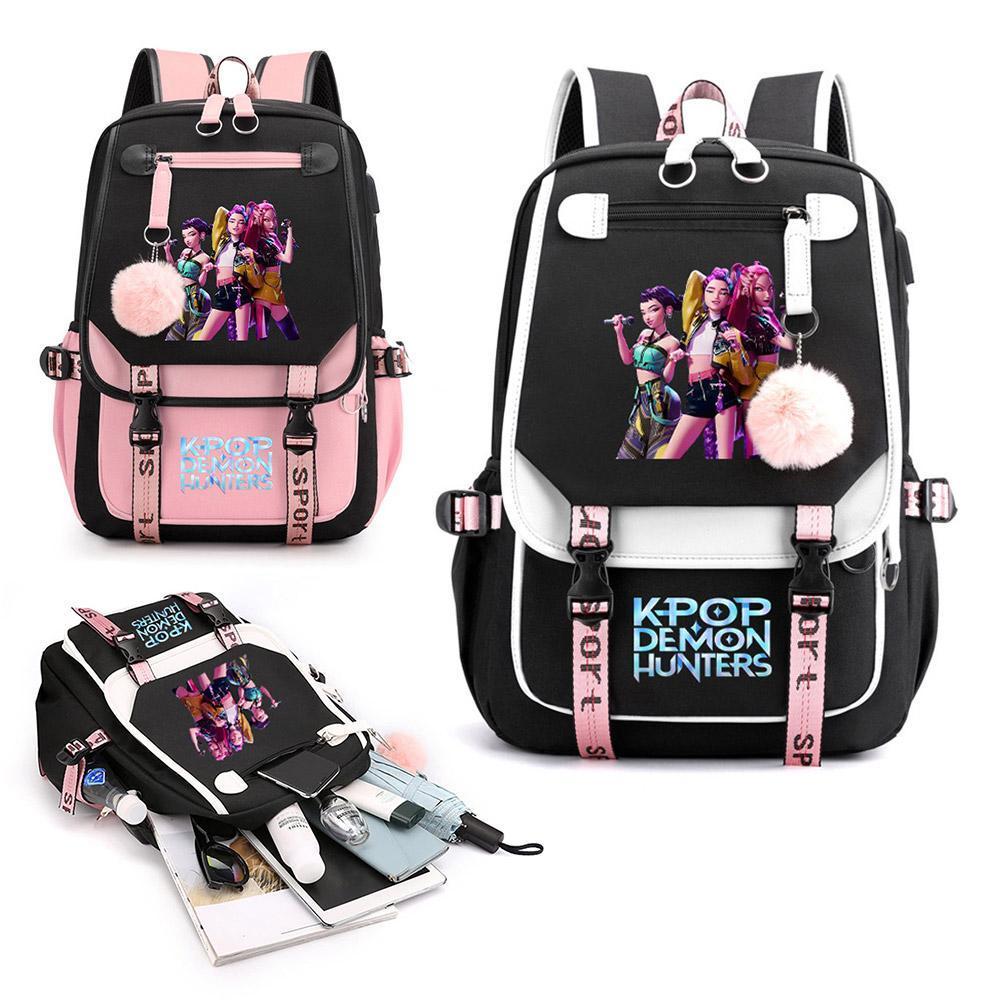 K-pop Demon Hunters Backpack For Student Large Capacity Lightweight ...