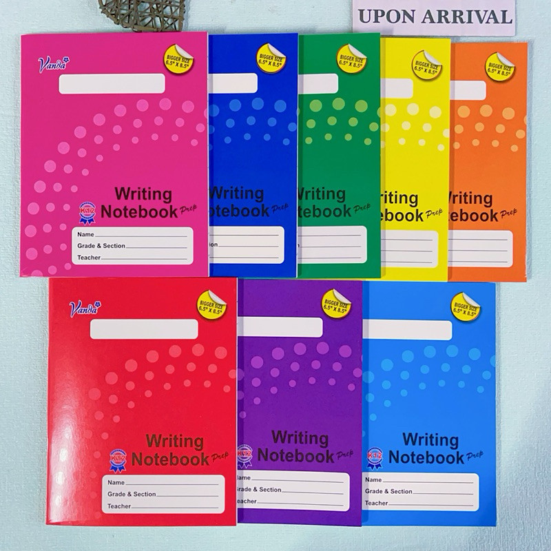 VANDA K12 Prep/GRADE1/2/3 Writing/COMPOSITION Notebook BIGGER SIZE 6 ...