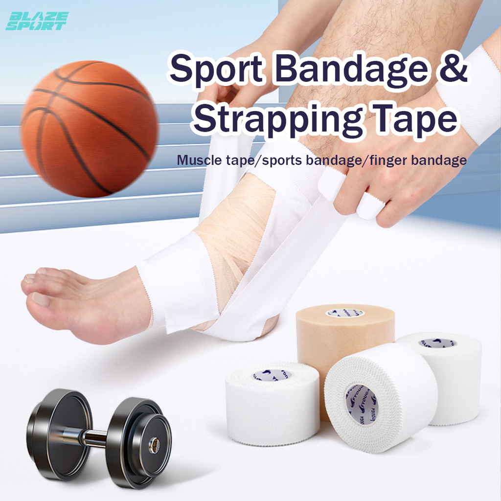 10M White Athletic Sports Waterproof Tape Strain Injury Support Muscle ...
