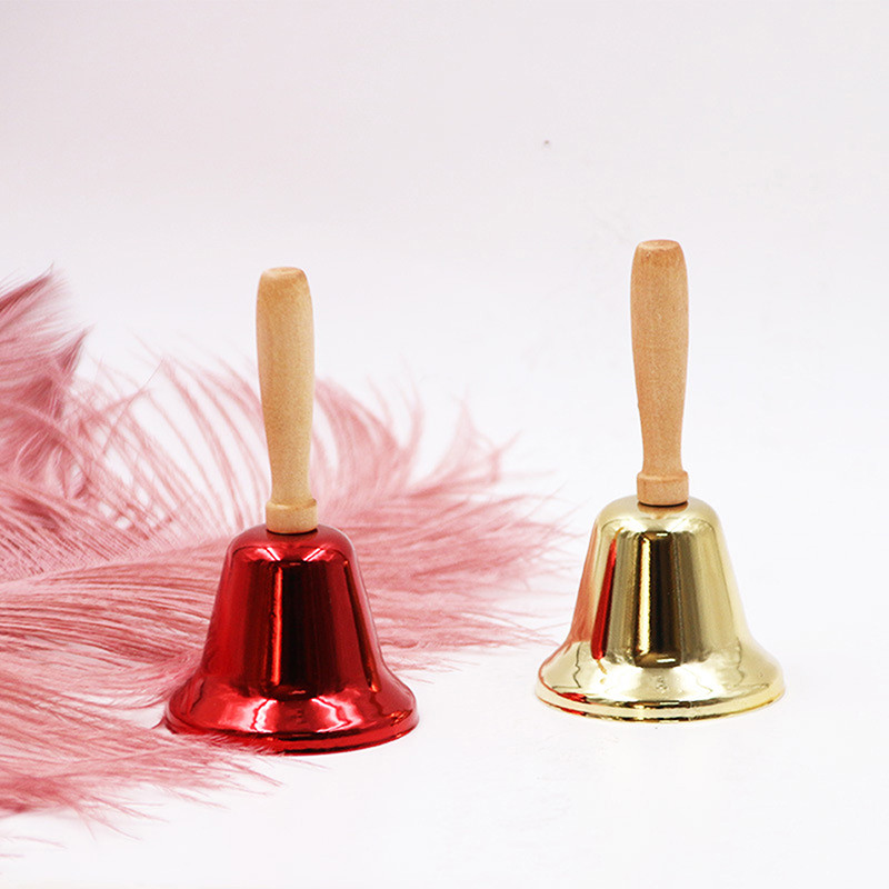 2026 Super Loud Hand Bell -Metal Wooden Handle Hand-held Bell Call Bell ...