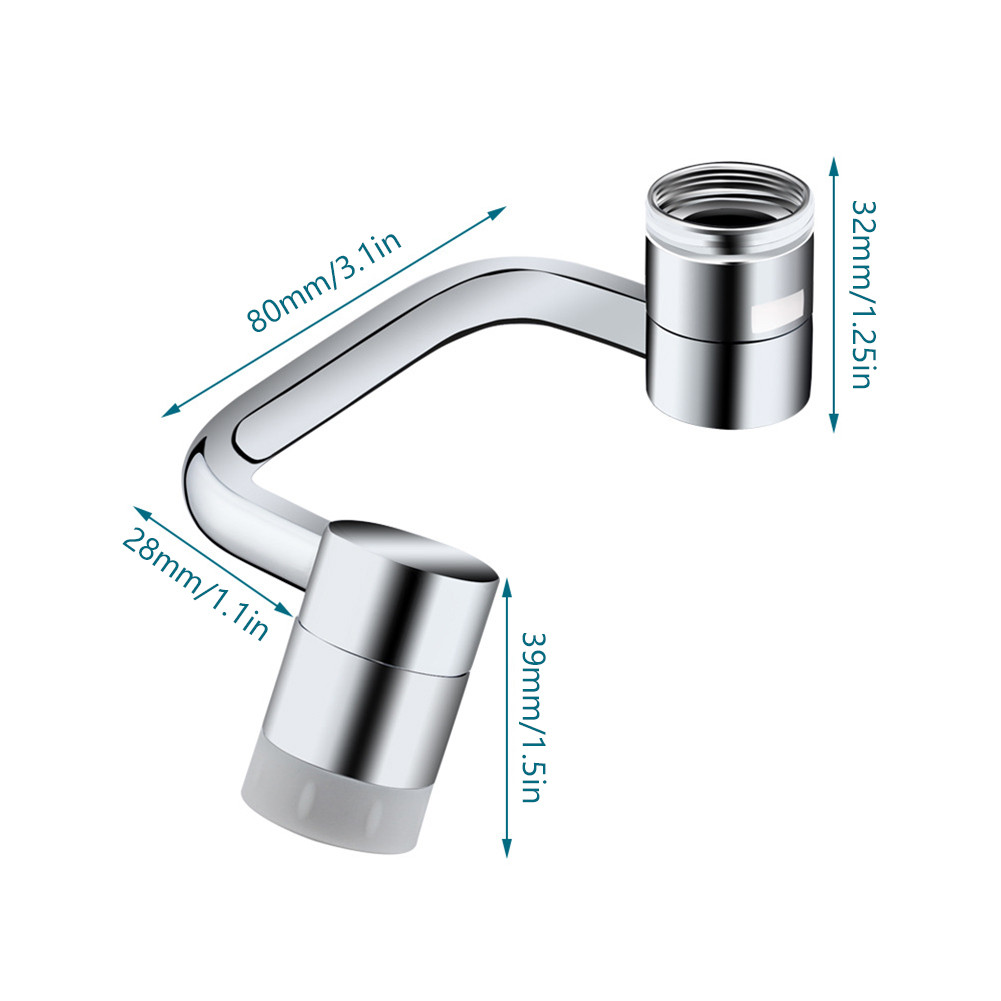 1080 Rotating Rotatable Spray Attachment Robotic Arm Faucet-Extender ...