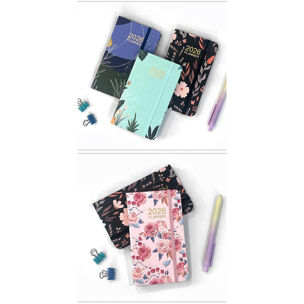 MEIGU 2026 Pocket Planner, Jan.2026 - Dec.2026 A6 Pocket Calendar 2026 ...