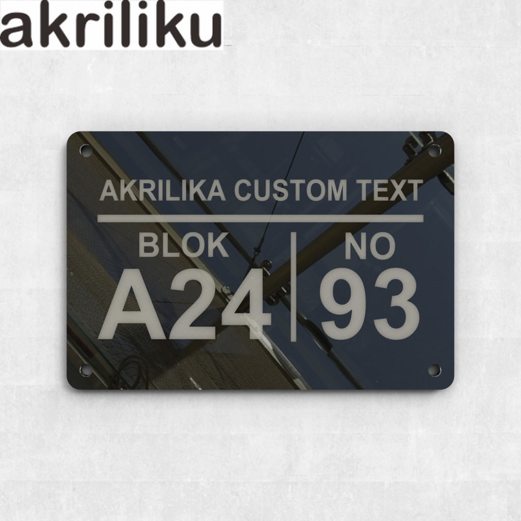 ACRYLIC HOUSE NUMBER CUSTOM NUMBER & TEXT 30X20 MINIMALIST AESTHETIC ...