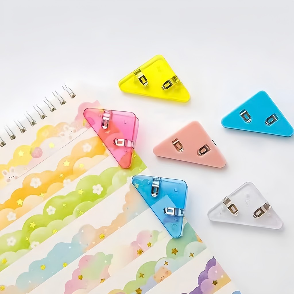 Plastic Corner Clip Triangle Edge Clip Small Binder Clip Index Clamp ...