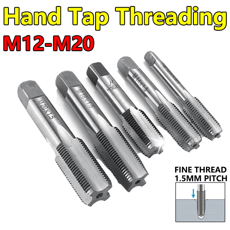 M12-M20 Hand Tap Square Handle Straight Groove Thread Tapping Thread ...