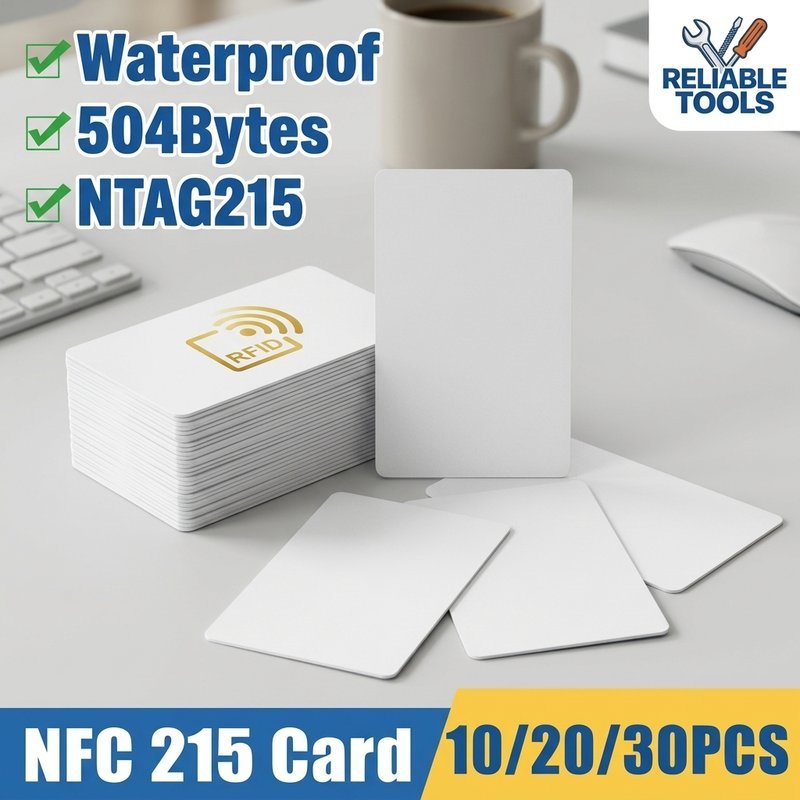 Waterproof NTAG215 NFC Smart Card Rewritable Readable For Android 10 20 ...