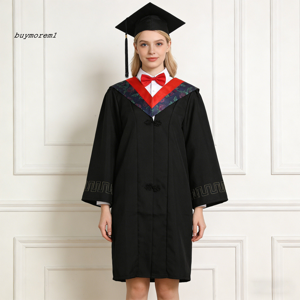 BUYMEZ Graduation Gown Graduation Photo Outfit Unisex Matte Graduation ...