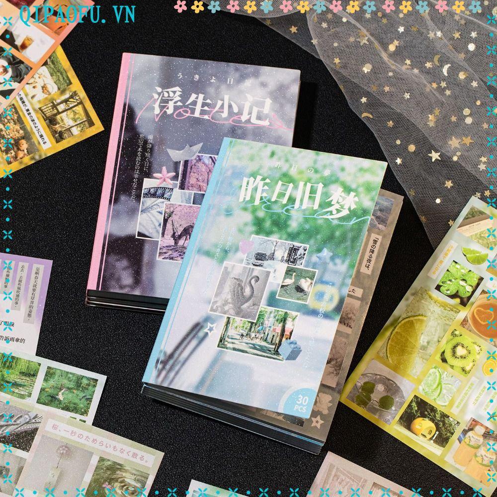 NENTEY Sticker Book, Memory Crease Series Cartoon Diary Sticker, Cute ...