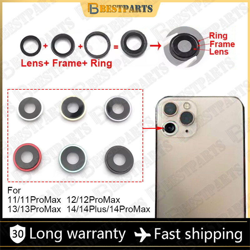 1 Set Back Camera Lens Compatible For Iphone 11 12 13 Pro Max 14 Plus ...