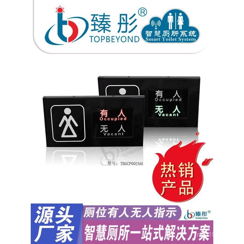 Intelligent Guidance Screen Occupancy Sensor Unoccupied Public Toilet ...