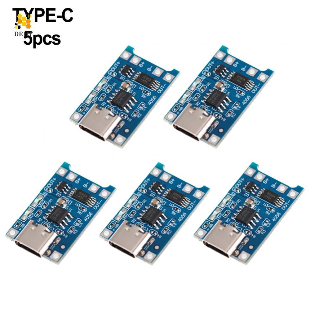 5 Units of Lithium Charger Board Modules with Battery Protection TYPEC ...