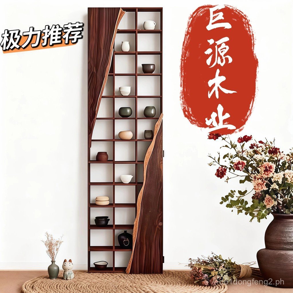 New Chinese Style Bogu Rack Solid Wood Multi-Treasure Pavilion Tea Room ...