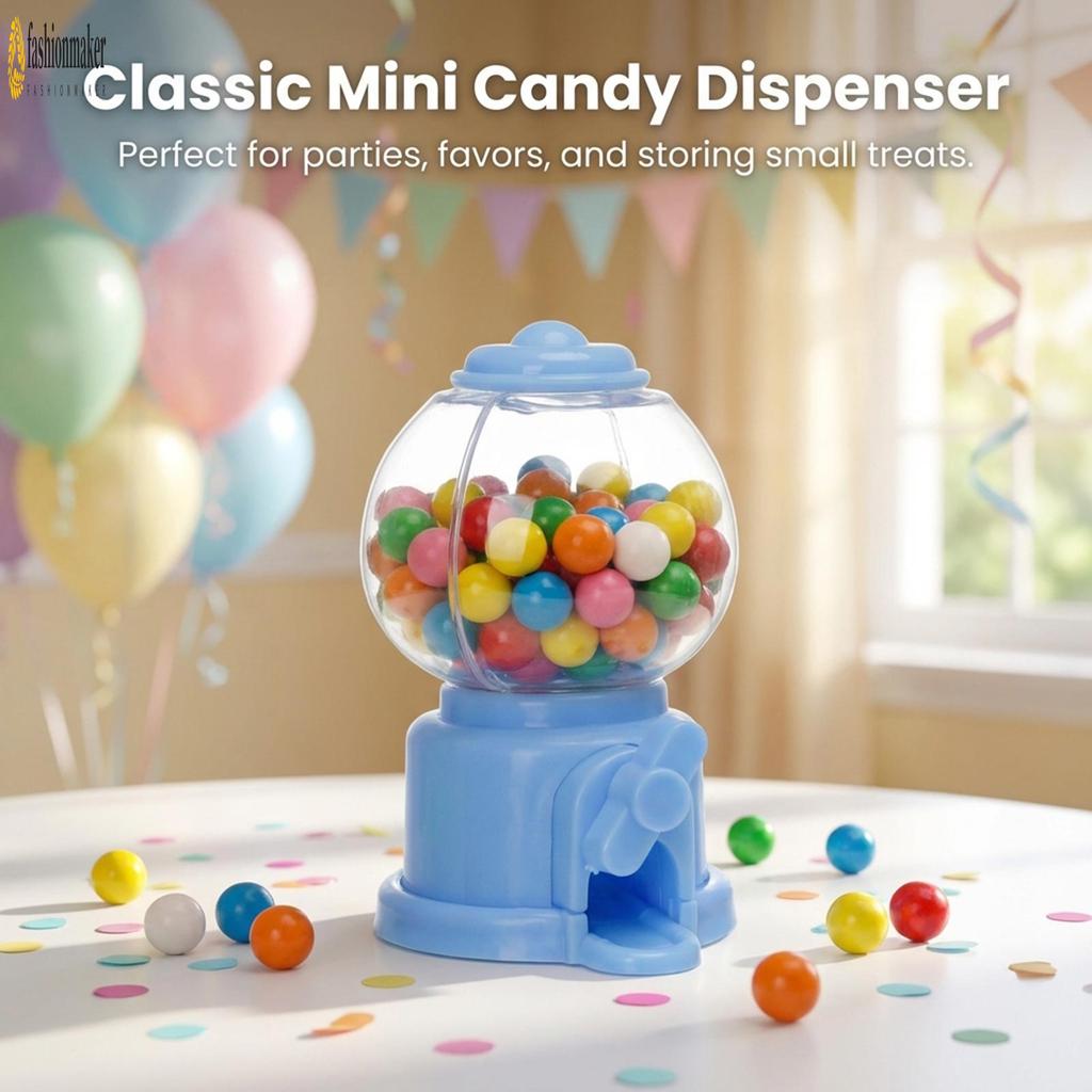 Plastic Gumball-Machine Candy Dispenser for Kids Birthday Full-Moon Party Gift Toy