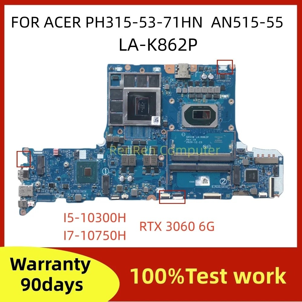 GH51M LA-K862P FOR Acer Predator PH315-53-71HN AN515-55 Laptop