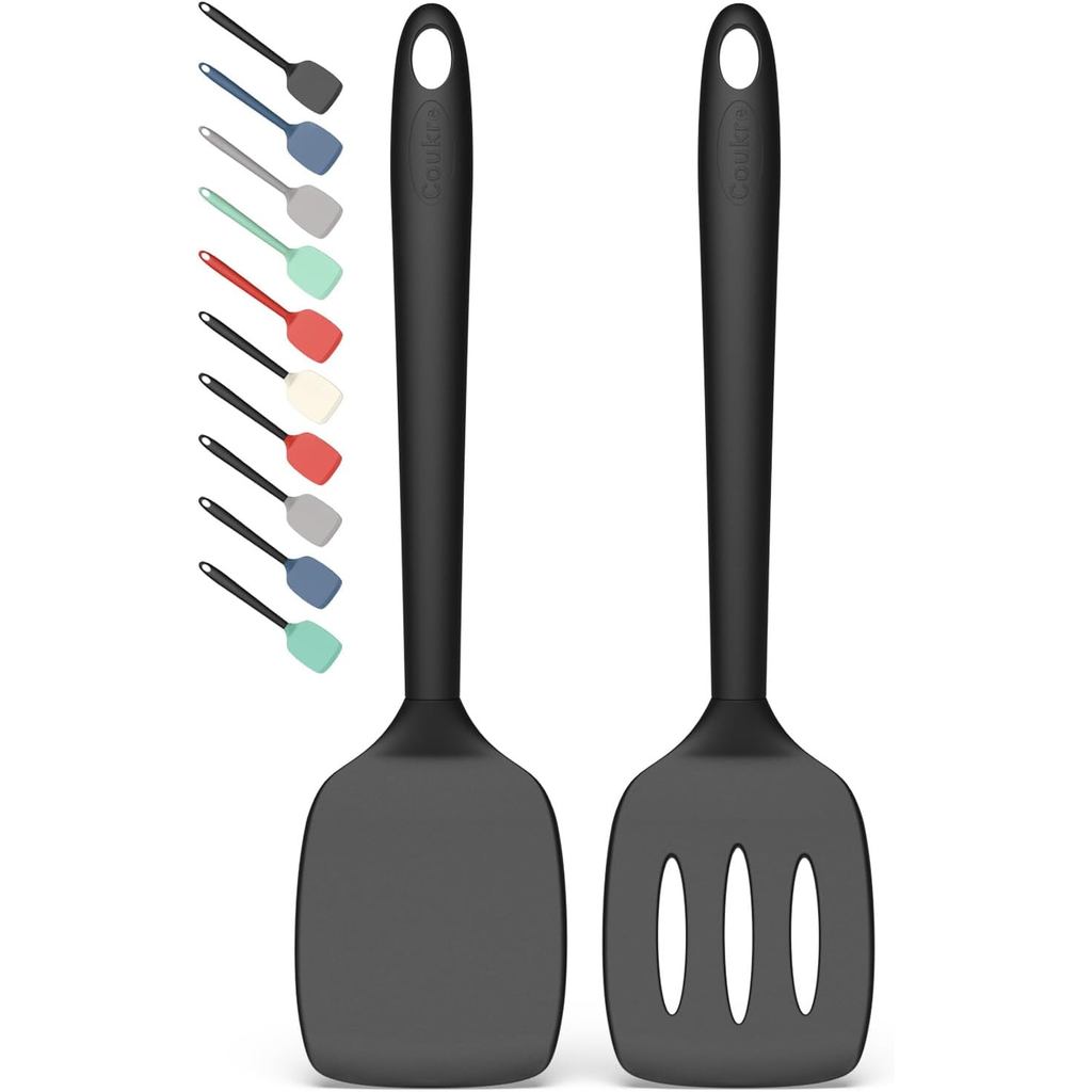 Coukre2PackSpatulaSet,HighHeatResistant,KitchenSpatula,Solid ...
