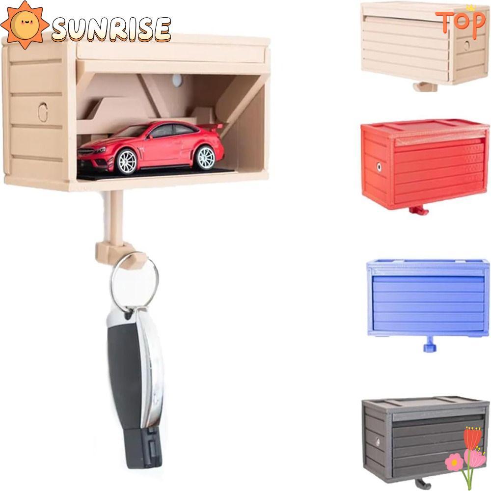 SUNRISE Car Garage Key Holder, with Car Garage with Opening Door Garage ...