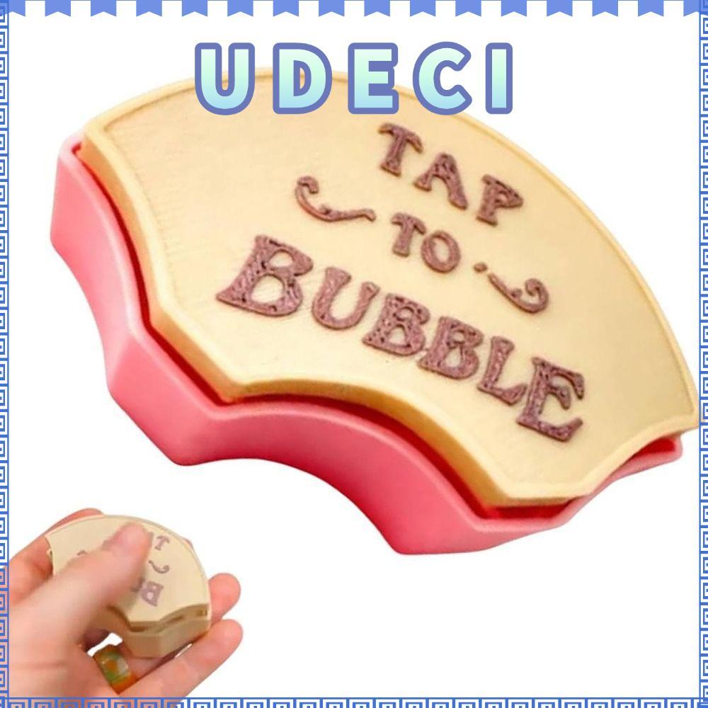 Tap To Bubble - Botón Fidget Clicky Con Pulsador Táctil - Juguete De Dedo Portátil Para Aliviar El Estrés Y La Ansiedad - Estimulación Sensorial Con Clic Satisfactorio - Ideal Para Aula, Oficina O Casa - Regalo Para Niños Y Adultos - Tamaño De Bolsillo (rosa)