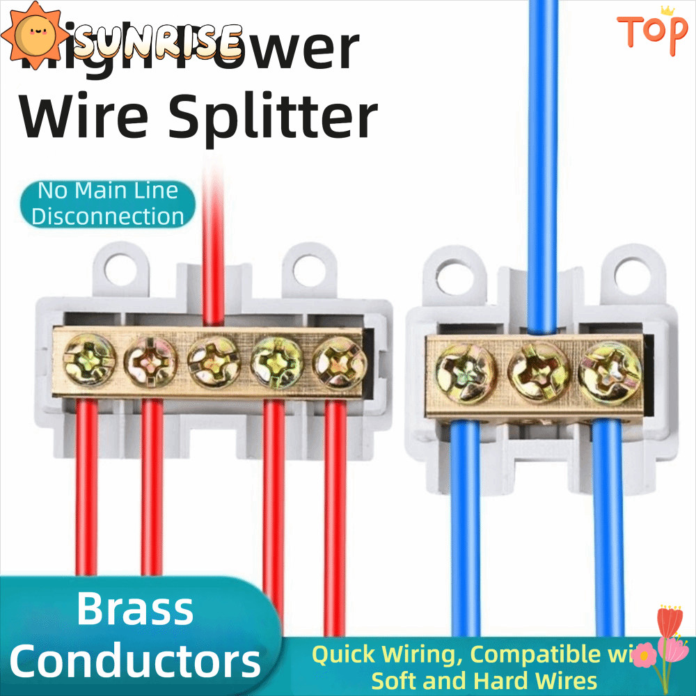 SUNRISE Quick Terminal Block, Conductor Brass Large Current High Power ...